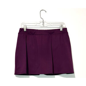 Lands End Womens Swim Skirt 8 Burgundy Elastic Waist